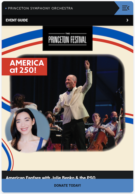 American Fanfare program guide cover