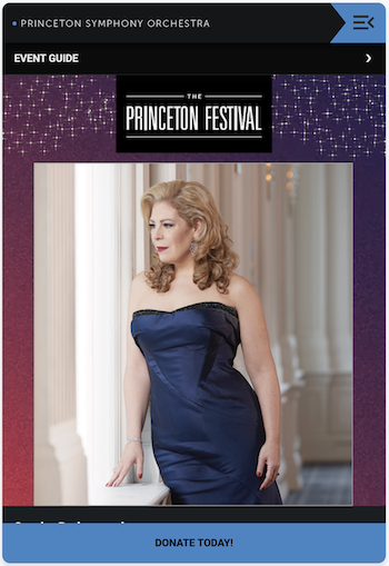 The Princeton Festival - Sondra Radvanovsky Event Guide