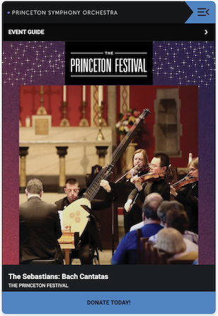 The Princeton Festival, The Sebastians Even Guide Cover