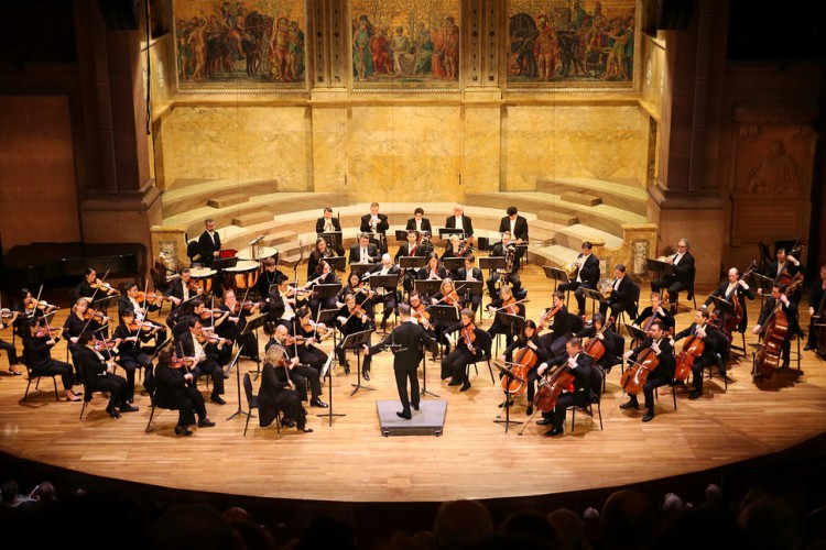 Princeton Symphony Orchestra performing at Richardson Auditorium