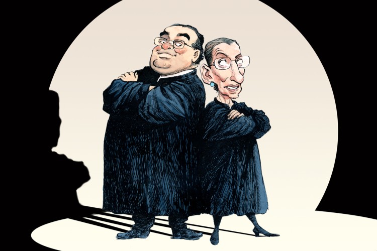 Scalia / Ginsburg Illustration