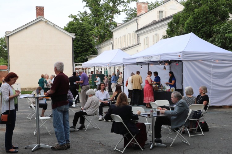 Photo of Festival Bar and People sitting outside at the Princeton Festival