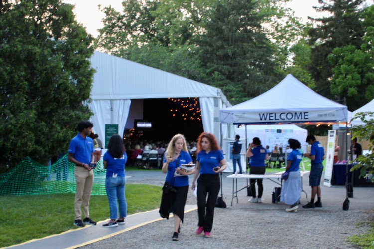 2025 Princeton Festival Welcome and Performance Tents