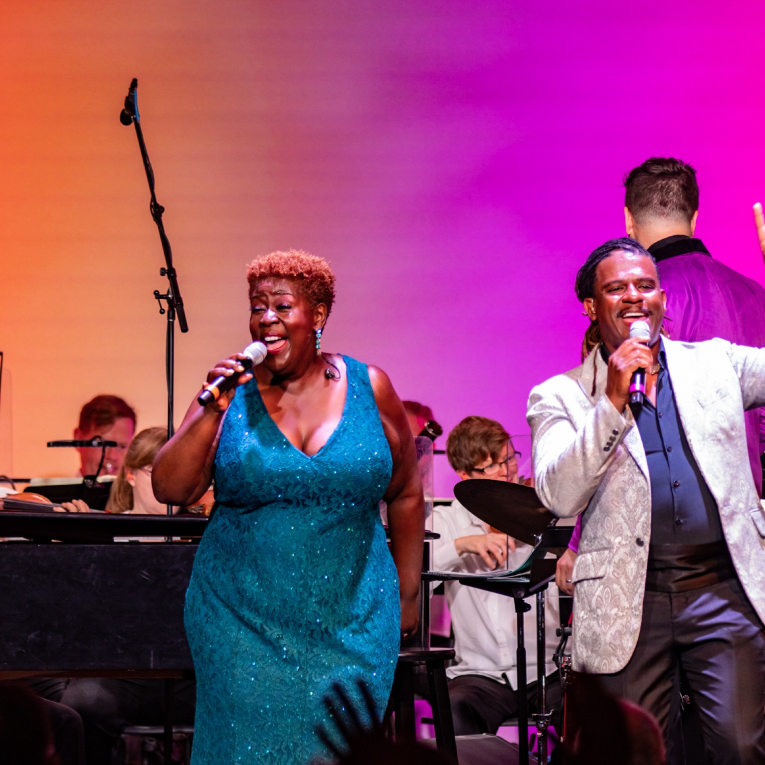 Capathia Jenkins and Ryan Shaw in performance at the 2023 Princeton Festival