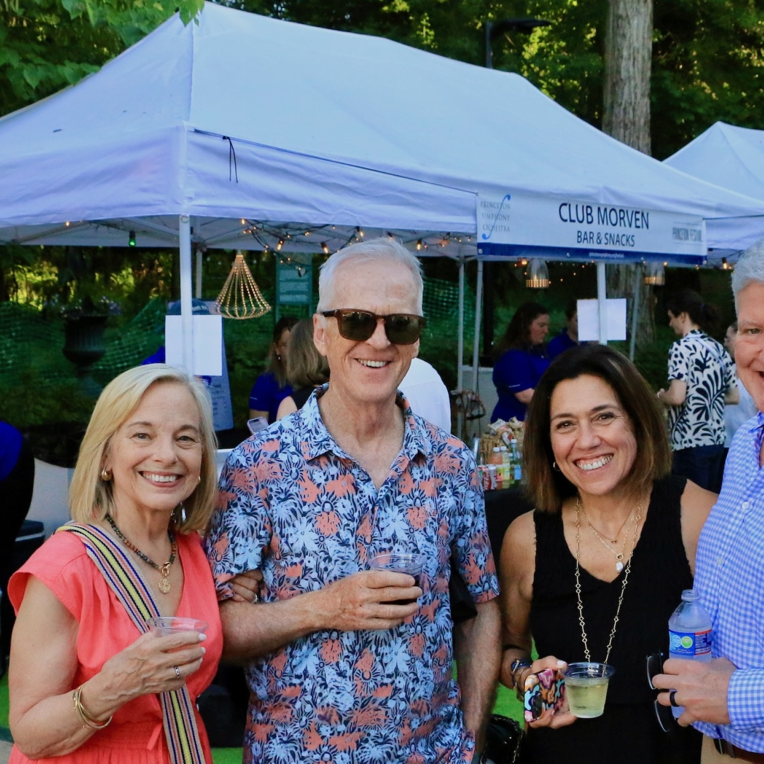 Four Club Morven Patrons before a Princeton Festival performance