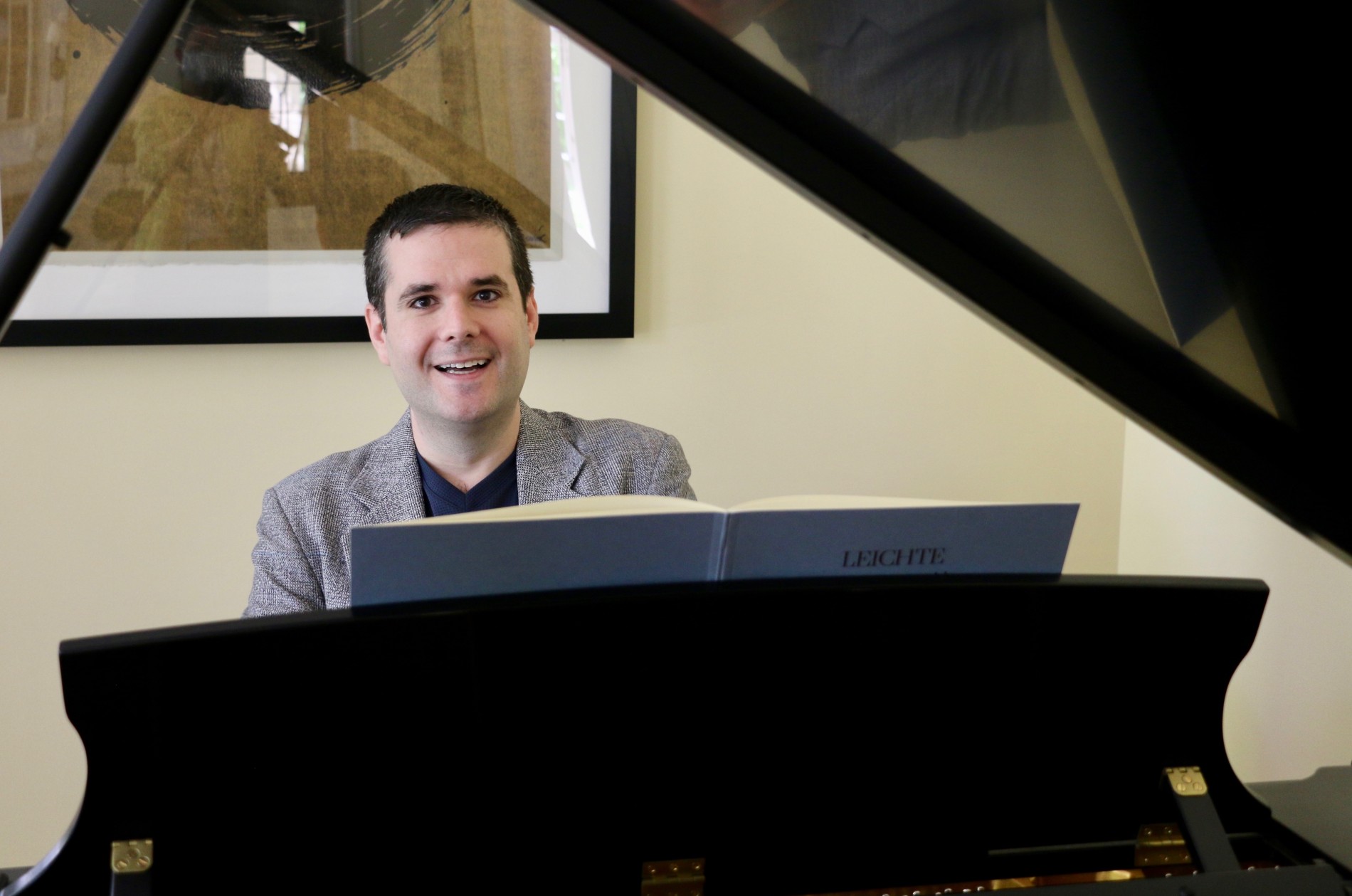 Festival Director Gregory J. Geehern at the piano