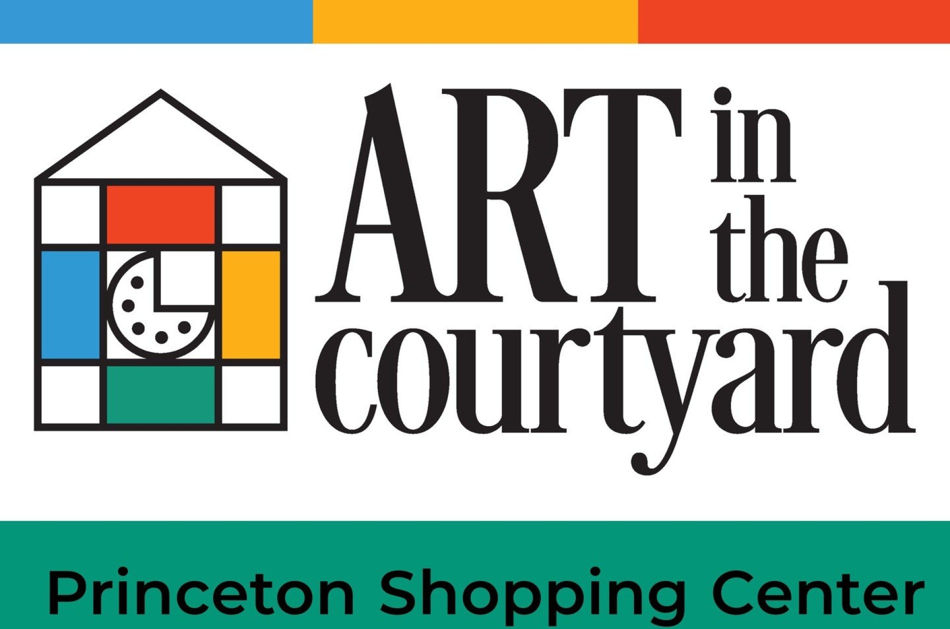 Text: ART in the courtyard - Princeton Shopping Center - Oct 6, 2024, 11am-5pm