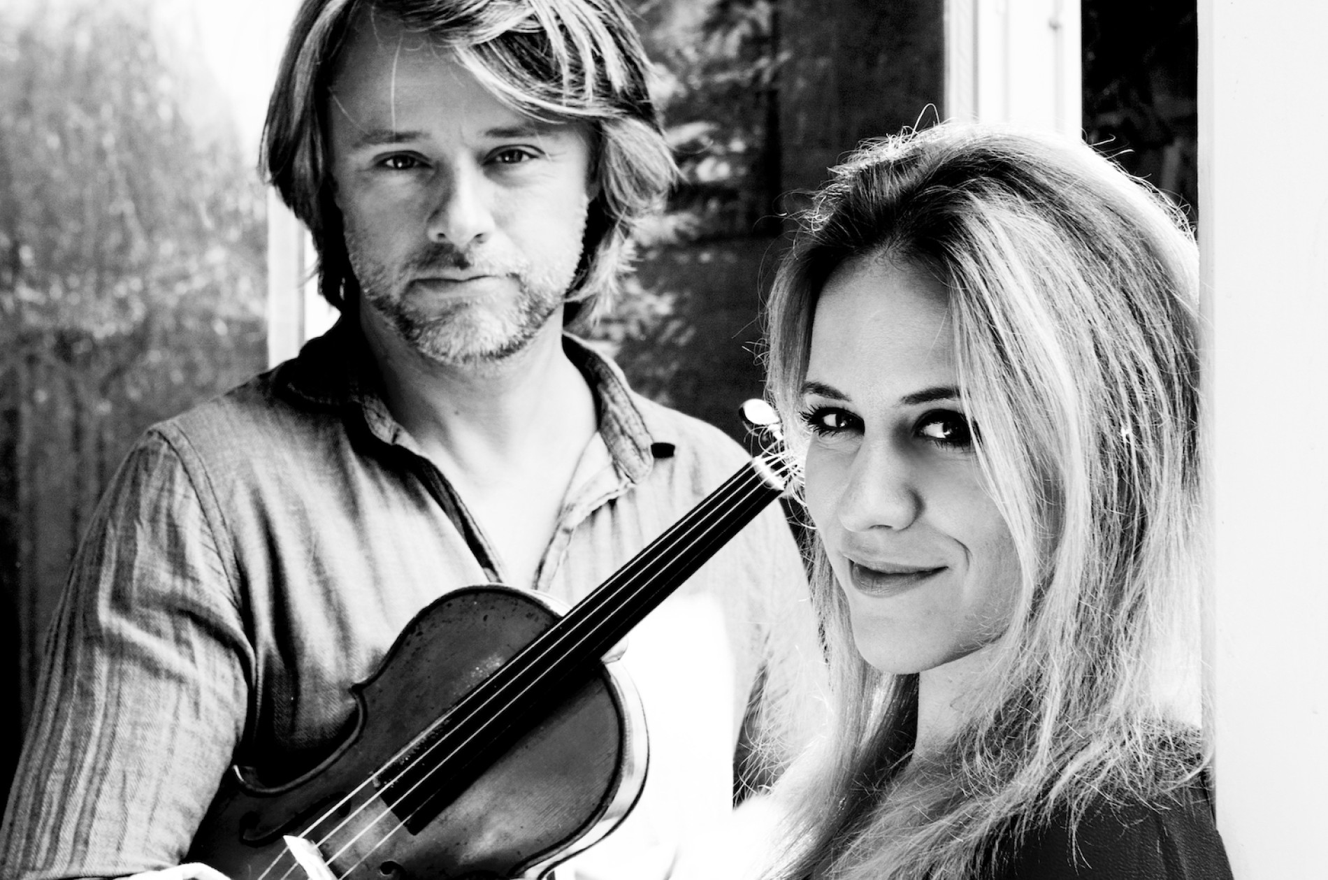 Daniel Rowland, violin and Maja Bogdanović duo - publicity photo