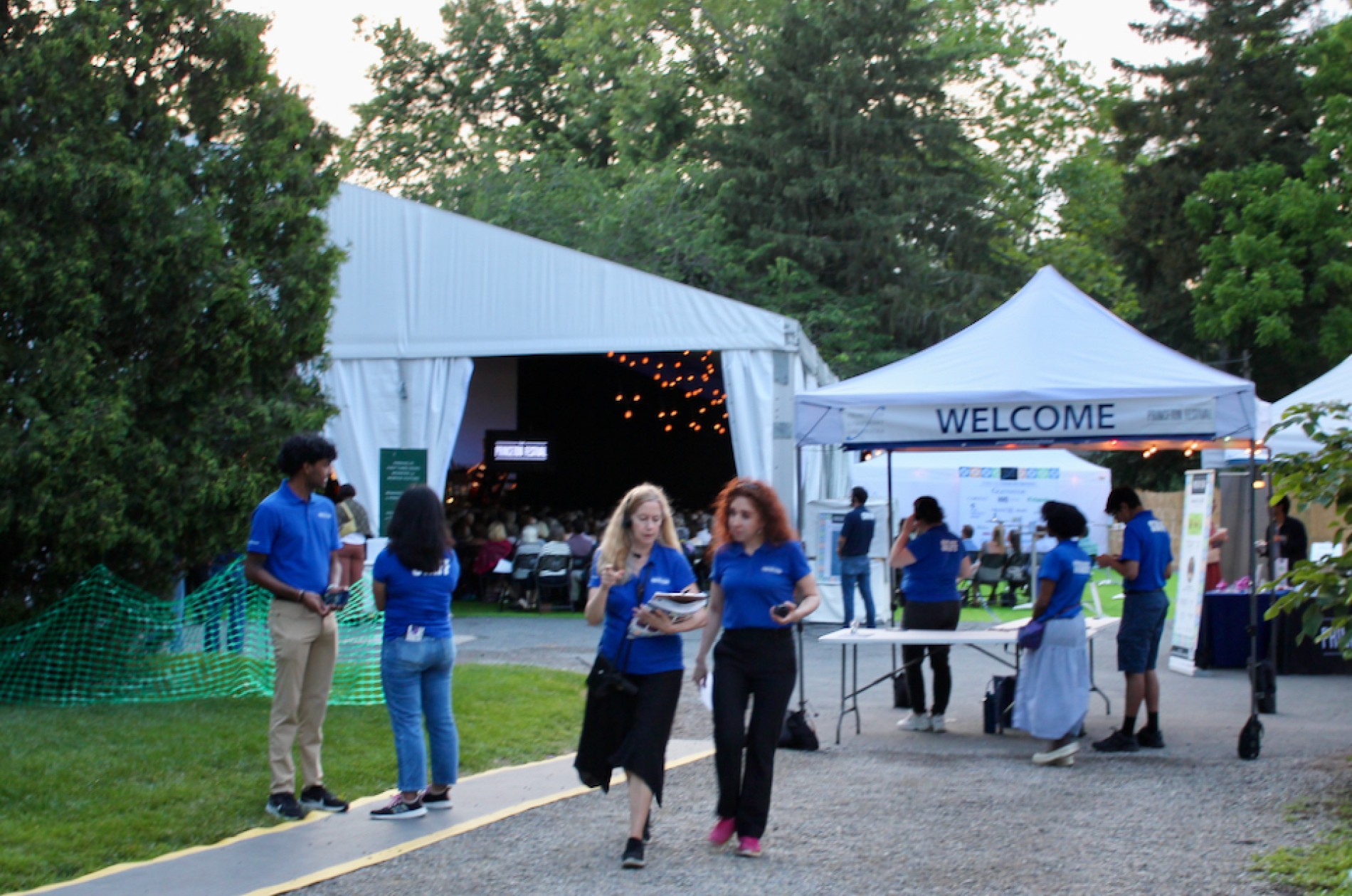 2025 Princeton Festival Welcome and Performance Tents